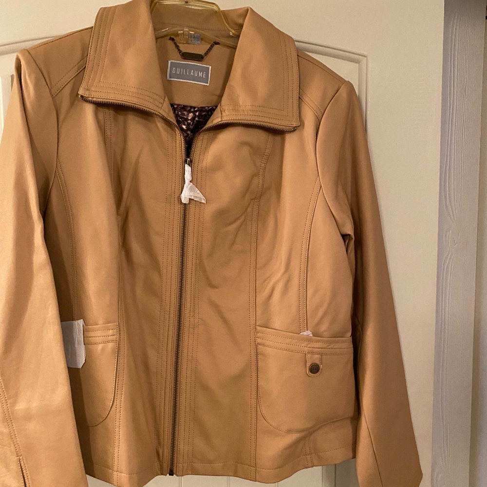 Faux leather jacket